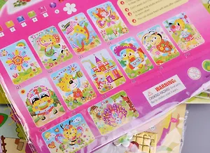 Аппликация блестящими подушечками (пакет) с подв., 12 видов (11-01488-Q)