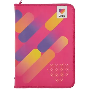 Папка для тетрадей А4 "Likee" 32,5*23*2,5, пластик, молния с трех сторон