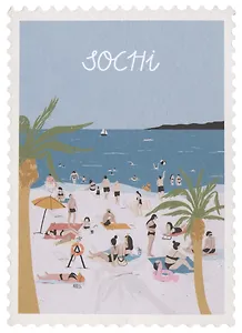 ГС Открытка Марка Сочи, пляж