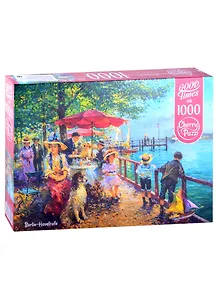 Пазл 1000 дет. Кафе в гавани, Берлин  Cherry Pazzl 30219