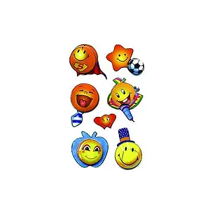 Набор для творчества ACTION! Fancy Наклейки объемные 3D Смайли  7,5*19,5см в асс.