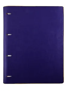 Тетрадь на кольцах в клетку Феникс+, А4, 200 листов, сариф фиолетовый/сариф желтый