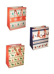 Пакет подарочный бумажный А5 18*23*10 "Олени. Новогодний", Новый год, мат. ламинат, Хансибэг