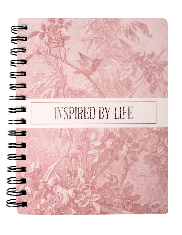 Записная книжка «Floreale. Cedar Rose» А6, 80 листов в клетку, спираль, Listoff 3098778 — 1