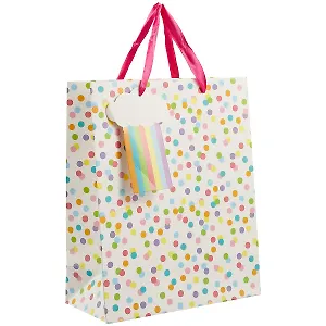 Пакет А4 32*26*12 "Радужный горошек" нейтр., бум.мат.ламинат