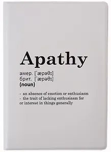 Обложка для паспорта Apathy (словарь) (ПВХ бокс)