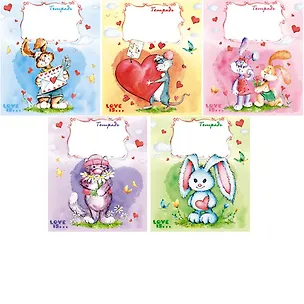 Тетрадь в линейку Unnika, "Зверята и сердечки. (Love is…)", 12 листов, в ассортименте 228586