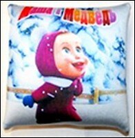 Подушка декоративная антистресс Маша и Медведь (2600/РЗ) (20 см) 2339348 — 1