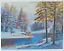 Алмазная мозаика классическая, с подрамником, с полным заполнением "Зимнее утро", 30 х 40 см — 3063751 — 2