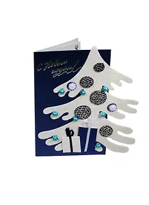 Открытки ручной работы дизайн №01 Новый год цвет синий 00008102 (Нот)