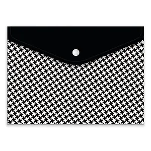 Папка для документов, Феникс+, ГЕОМЕТРИЯ А5, 24*17см, 1 отделение, пластик, кнопка, УФ-печать