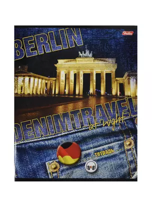 Тетрадь 48л лин. "Denim Travel" офсет, ассорти, Hatber — 233733 — 1