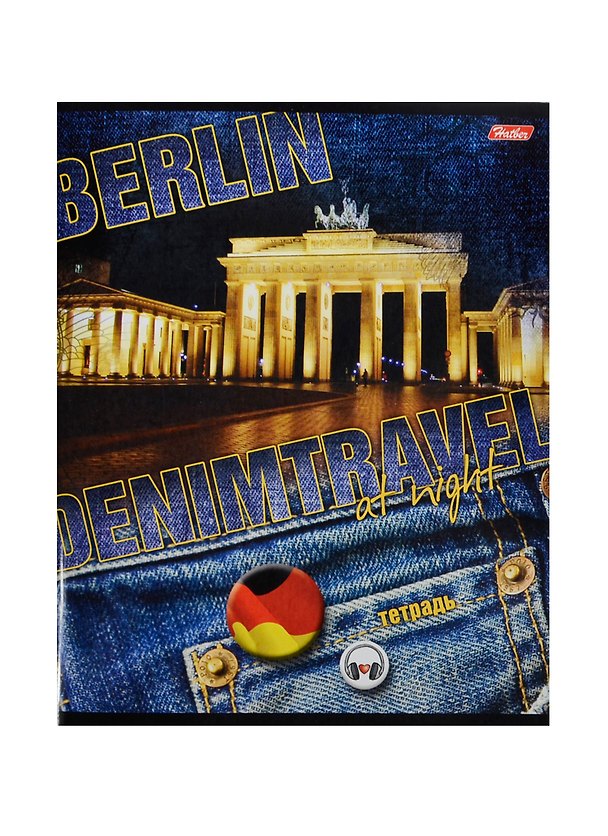 Тетрадь 48л лин. "Denim Travel" офсет, ассорти, Hatber 233733 — 1