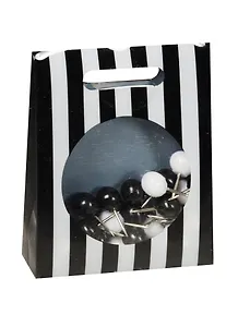 Кнопки-гвоздики 30шт шар "Зебра" пл.уп., Alldo 