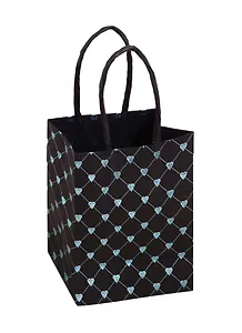 Пакет А6 14*11*6 «Голубые сердечки» крафт, нейтр.