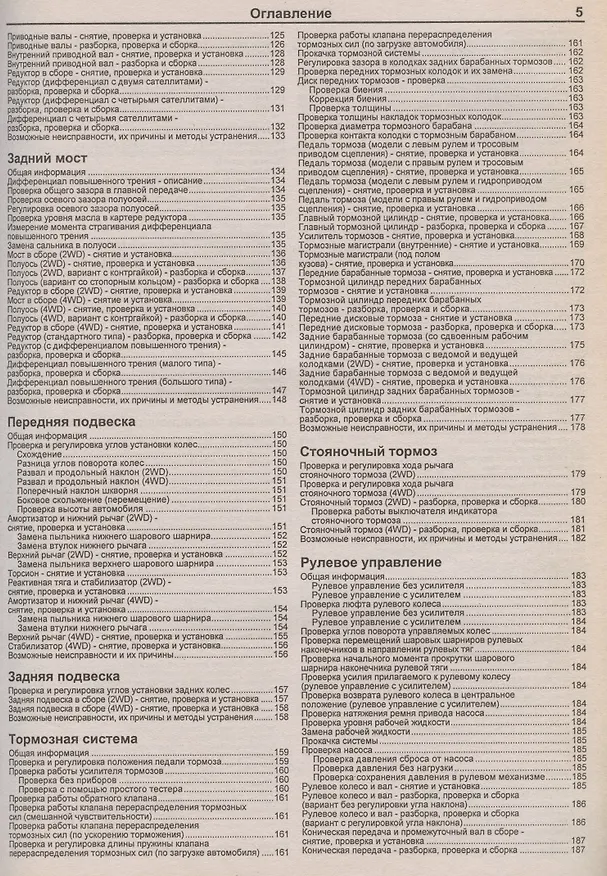 Книга Mitsubishi L300-Delica. Модели 2WD&4WD с 1986-1998гг. выпуска с бензиновыми двигателями. Устройство, техническое обслуживание и ремонт (черно-белое издание) () — 4