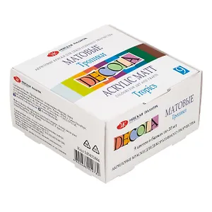 Краски акриловые 09цв 20мл "Декола" Тропики, к/к, ЗХК