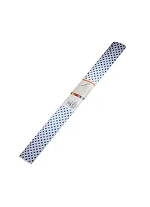 Бумага гофрированная "Точки синие на белом" 50*250 WEROLA