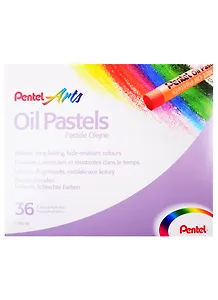 Пастель масляная в картоне 36 цветов, PENTEL