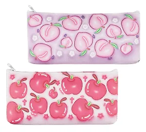 Пенал-косметичка "Ягоды" PU, эффект 3D, ассорти