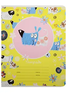 Тетрадь в узкую линейку BG, "Забавные собачки", 12 листов, в ассортименте