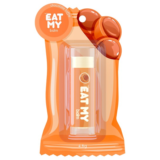 Бальзам для губ Тоффи с шоколадом (4,8г) (Eat My) (364825) 3178773 — 1