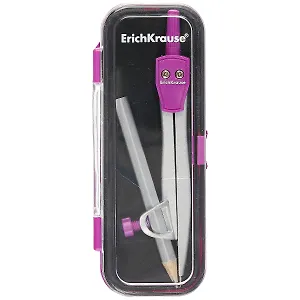 Циркуль 123мм "School" металлический, с карандашом, пласт.уп., ассорти