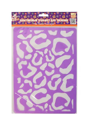 ACTION! Fancy Трафарет для тиснения ПВХ ЛЕОПАРД А4 в блист. FD090033 2402083