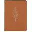 Ежедневник недат. 2022г. А6+ 96л 120*170 "Sprig" коричневый, иск.кожа, интегр.переплет, тисн.фольгой, ляссе — 260398 — 1