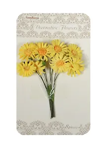 Маргаритки желтые (SCB281403) (1 букетик) (в букете 8шт.) (упаковка)
