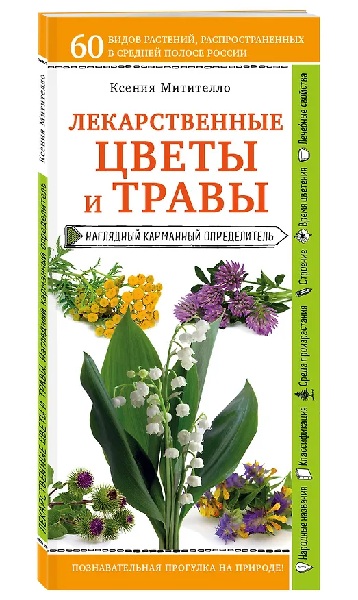 Книга Лекарственные цветы и травы. Наглядный карманный определитель (Ксения Митителло) — 2