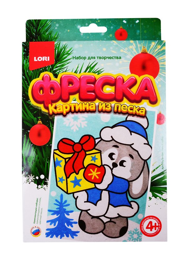Набор для творчества LORI Фреска.Картина из песка Милый зайка Пз/Ф-005 2818774 — 1