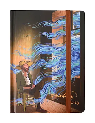 Книга для записей "Painting story" А5, 112 листов, твердая обложка, резинка, в ассортименте 3102981