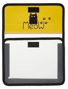 Папка для тетрадей А5 "Мяу" липучка, Оникс