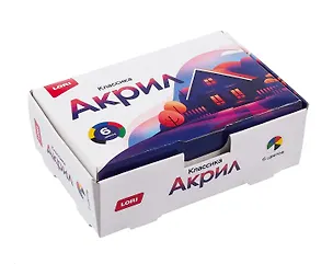 Краски акриловые "Классика", 6 цветов по 15 мл 3080928