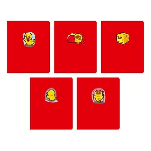 Тетрадь в клетку Listoff, "Total Red. Ducks", 48 листов, в ассортименте