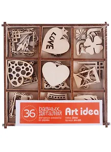 Набор для скрапбукинга Декор (36 дет.) (drn-005) (упаковка) (Art idea )