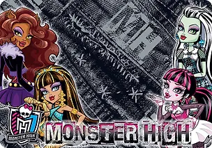 Подложка на стол д/лепки и рисования Академия Групп А4 (21*30см) Monster High 318748