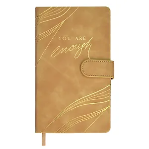 Ежедневник недат. А6+ 120л 110х190 "Бейбискин" бежевый, иск.кожа, тв.переплёт, тиснение фольгой, магнит.клапан, офсет, ляссе