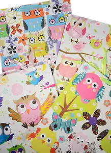 Пакет подарочный бумажный А4 26*32*12.5 "Такие разные совы", дет., мат. ламинат, Kairui