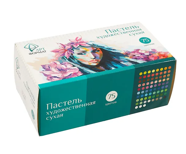 Пастель сухая 75цв художественная, карт.уп., АРТформат 3035763 — 2