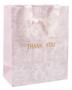 Пакет А4 26*32*12,5 "THANK YOU" жен., тиснение фольгой, бум.мат.ламинат