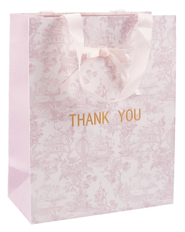 Пакет А4 26*32*12,5 "THANK YOU" жен., тиснение фольгой, бум.мат.ламинат 3104073 — 1