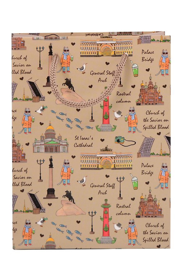 Пакет А6 12*16*6 СПб "Ярошевская. Любимый Петербург" (бум.мат.ламинат) 3127924 — 1