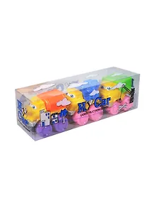 Набор инерционных машинок с глазками (1208-7) (3шт) (3+) (упаковка)