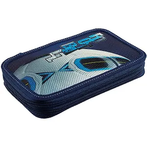 Школьный пенал с двумя отделениями «СпортКлуб», 19 х 11.5 см