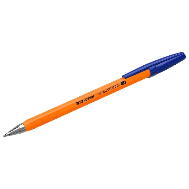 Шариковая ручка синяя 0,7 мм, M-500 Orange, Brauberg 2937279 — 8