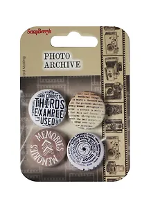 Набор фишек из металла № 2 Фотоархив (SCB340001004) (4шт.) (упаковка)