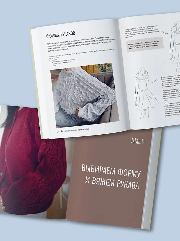 Книга Мастер вязания спицами. РЕГЛАН сверху. 5000 моделей по одной формуле. Книга-конструктор трендовых плечевых изделий с идеальной посадкой (Таня Курочкина) — 13