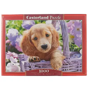 Пазл Castorland Щенок в корзине 1000 эл., 68*47см. C-103799